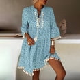 thumbnail image 3 of Ketyyh-chn99 Robes Décontractées pour Femmes Robe Maxi Robe Droite Unie pour Vacances Robe à Enfiler Robe de Plage Bleu,P, 3 of 4