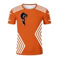 thumbnail image 1 of LUOGENLI T-shirts pour Hommes T-shirts Actifs à Col Rond pour Hommes T-shirts de Course Athlétiques Gym Entraînement Manches Courtes Tee Tops Tee T-shirts Hommes Blanc Pâques Orange XXXXXL, 1 of 3