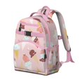 thumbnail image 3 of Colorful Ice Cream and Dessert Print Student Backpack Lightweight and Spacious Book Bag Adjustable Straps and Chest Strap for Comfortable Daily Use and Travel, 3 of 6