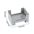 thumbnail image 2 of Portable Foldable Camping Stove with Solid Fuel Tablets and Side Panels for Outdoor Cooking Adventures, 2 of 6