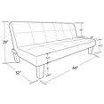 thumbnail image 2 of DHP Aria White Futon Sofa Bed, 2 of 3