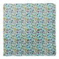 thumbnail image 4 of Bimba Green Television Mix Pure Silk Printed Head Bandanas Summer Neck Wrap Scarf 40 x 40 Inches, 4 of 6