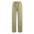 thumbnail image 4 of FNFYFH Clearance Ladies Plus Size Casual Long Linen Pants Solid, 4 of 5