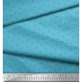 thumbnail image 2 of Soimoi Blue Poly Georgette Fabric Artistic Geometric Decor Fabric Printed Yard 52 Inch Wide, 2 of 5