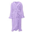 thumbnail image 4 of Peignoirs pour Femmes Peignoir à Capuche en Molleton Éponge Peignoir pour Femmes Peignoir Léger de Sauna Robe de Maison Long Peignoir Peluche Femme Pyjama en Flanelle, 4 of 6