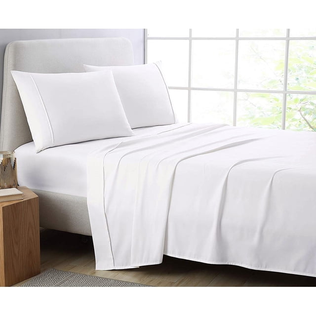 Cotton Metrics 4pc Sheet Set 600TC 100% Organic Cotton 4pc Bedding Set (Fitted sheet, Flat sheet, 2 Pillowcases) All Sizes & Colors