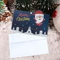 thumbnail image 2 of Christmas Cards with Envelopes Christmas Greeting Cards with Envelopes and Stickers 10 Pack Glitter Christmas Cards with Envelopes Christmas Greeting Cards Father Christmas Snowman, 2 of 6