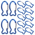 thumbnail image 1 of 15 Pcs Boucles de Camping en Forme de Poisson, Boucles à Pression, Pinces à Crochet, Boucles Suspendues à Ressort, Pinces d'Extérieur, 1 of 8