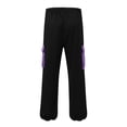 thumbnail image 5 of Men's Cargo Work Pants Straight Fit Casual Adjustable Hem Daily Wear Comfortable Loose Fit Jogger Trousers with Drawstring, 5 of 5