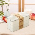 thumbnail image 4 of EGNMCR Lunch Box, Bento Boxes W Heat Straw Three-layer Lunch Box For Office Workers Can Be Microwave Heated Layered Lunch Box Student Compartment Lunch Box Lunch boxs, 4 of 5