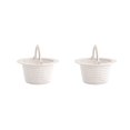 thumbnail image 1 of FibroPool Swimming Pool Skimmer Basket with Handle (2 Pack) Replacement Strainer for Leaves and Debris - Compatible with Above Ground Pools, 1 of 7