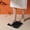 Black BK, variant on ABPWLY Electronic Body Weight Scale USB Charging Digital Bathroom Scale High Precision Weighing Sensor 26x26cm Black White