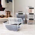 thumbnail image 4 of IRIS USA 4-Pack Storage Bins with Lids, 12 Liter, Stackable See-Through Organizing Solution Latches Durable Nestable Containers Secure Pull, 4 of 6