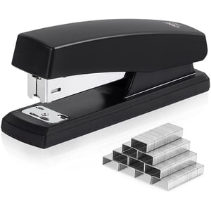Stapler, Desktop Staplers with 1000 Staples, Office Stapler, 25 Sheet Capacity-E0311 Black
