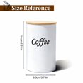 thumbnail image 2 of Piwvid Food Canisters Sets with Bamboo Lid Airtight Iron Coffee Tea Sugar Container Set for Kitchen Countertop Coffee Bar Decorative Canisters Farmhouse Canister Jars, 2 of 8