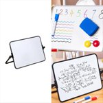 Dry Effase White Board avec Stand Erasable Whiteboard avec Support School Presentation Board Desk Stable A4 Taille