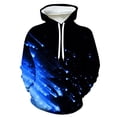 thumbnail image 1 of Penkiiy Chandails à Capuchon Graphiques Colorés Unisexes Impression 3D Chandail Cool Design Cool avec Poche pour Hommes et Femmes TP Bleu, 1 of 4