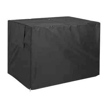 Housse de Cage pour Chiens Moyens et Grands, 25 Po x 18.5 Po x 19.69 Po, Tissu 210D Robuste, Résistante aux UV, avec Fenêtre d'Aération en Maille et Languettes Élastiques d'Angle