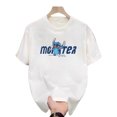 thumbnail image 1 of T-Shirt Décontracté d'Été Blanc Imprimé Hommes Femmes Extérieur Respirant Coton Chemise Ronde, 1 of 1