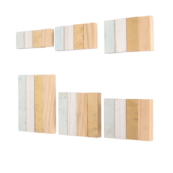 Ensemble de Blocs de Densité, Cubes de Densité Scientifique 24 Pcs Blocs en Bois Largement Blocs en Aluminium Blocs en Cuivre pour l'École