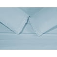 thumbnail image 5 of Comfy Bamboo World 9900 Series Embroidered Bedsheets Sheet Set, Twin Size, Light Blue, 5 of 5