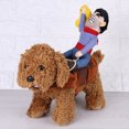 thumbnail image 1 of Cowboy Costumes de Chien à Chevaucher, Costume d'Animal de Compagnie Style Cavalier Cowboy, Vêtements de Cosplay Amusants et Chapeau Costume de Chien de Compagnie, 1 of 7