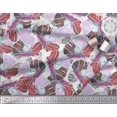 thumbnail image 3 of Soimoi Poly Georgette Fabric Artistic Flower Printed Craft Fabric by The Yard 42 Inch Wide, 3 of 3