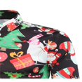 thumbnail image 4 of Men‘s Christmas Dress Shirts Fun Printed Long Sleeve Regular Fit Button Down Shirts Light Blue M, 4 of 6