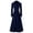 d4-navy trench coat, variant on UPPADA Maxi Trench Coats for Women Long Pea Coats Winter Fashion Wool Trench Coat Single Breasted Peacoat Fall Casual Stand Collar Blazer Jackets Black,L