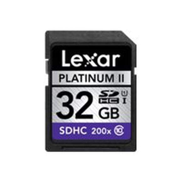 Lexar Platinum II - Flash memory card - 32 GB - Class 10 - 200x - SDHC UHS-I