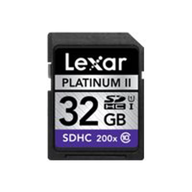 Lexar Platinum II - Flash memory card - 32 GB - Class 10 - 200x - SDHC UHS-I
