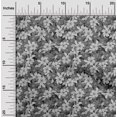 thumbnail image 2 of oneOone Tissu Popeline de Coton Sergé Gris Floral Rétro Tissu pour Robe Tissu Imprimé au Mètre 56 Pouces de Large, 2 of 5