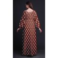 thumbnail image 3 of Bimba Robe Maxi en Georgette Mousse à Imprimé Floral en Blocs pour Femmes à Manches Longues avec Taille Élastique - Grande, 3 of 5