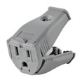 thumbnail image 1 of 3W102-0GY 2 Pole 3 Wire Grounding Cord Outlet  Gray, 1 of 1