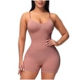 thumbnail image 2 of TIMIFIS Tummy Control Shapewear for Women Seamless Bodysuit Open Bust Mid Thigh Body Shaper Shorts - Summer, 2 of 7