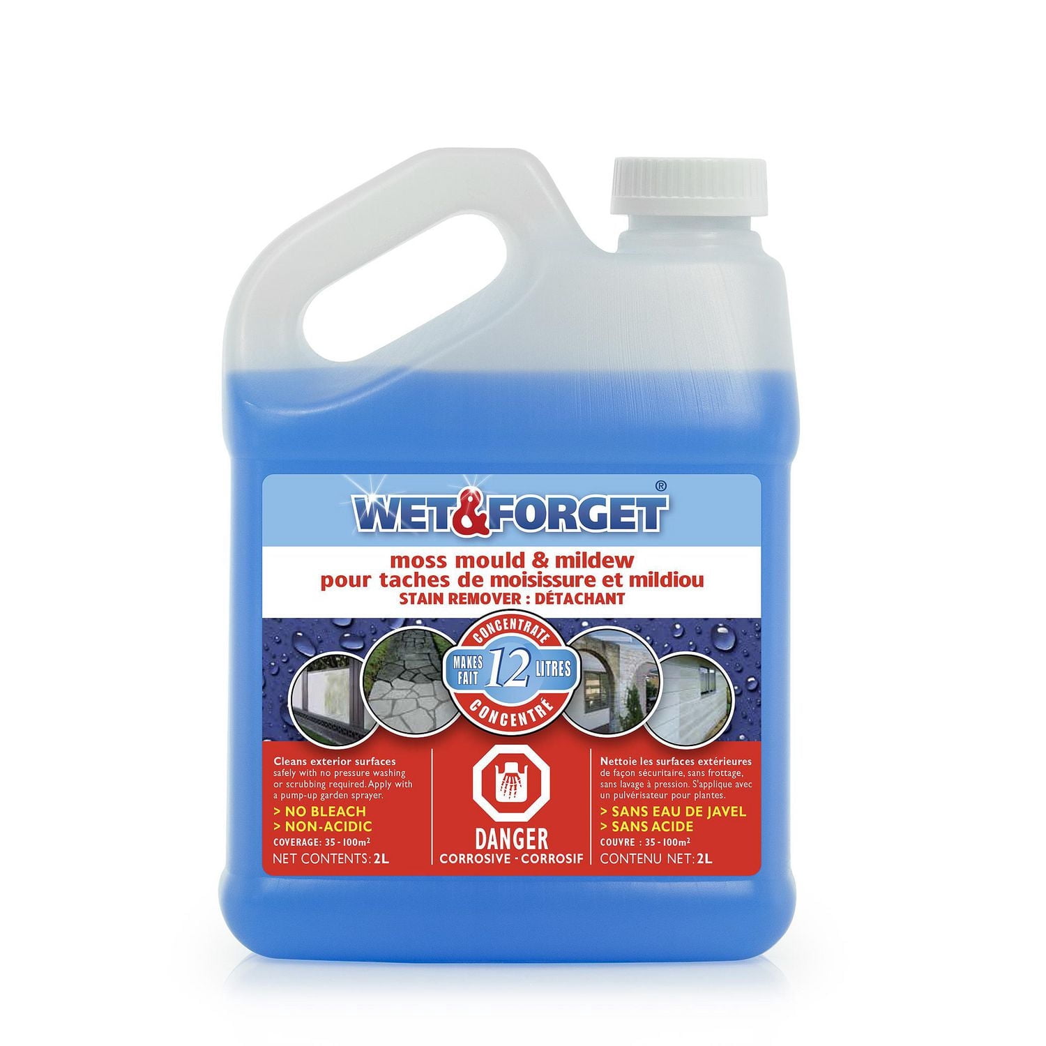 Wet & Forget Moss Mould & Mildew Stain Remover (2L)