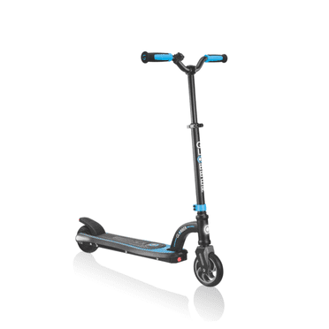 Globber One K-Emotion 10 E-Scooter Sky Blue/Black – Kids Electric Scooter Ages 8+, 150W Motor, 21.6V Lithium Battery, 12km/h, Battery Gauge