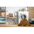 thumbnail image 2 of Ahgly Company Tapis Rond Lavable en Machine Intérieur Transitionnel Jaune, 5 Pieds Rond, 2 of 7