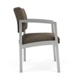 thumbnail image 4 of Fauteuil d'Appoint Surdimensionné en Acier Lenox pour Réception / Acier Argenté / Brun, 4 of 5