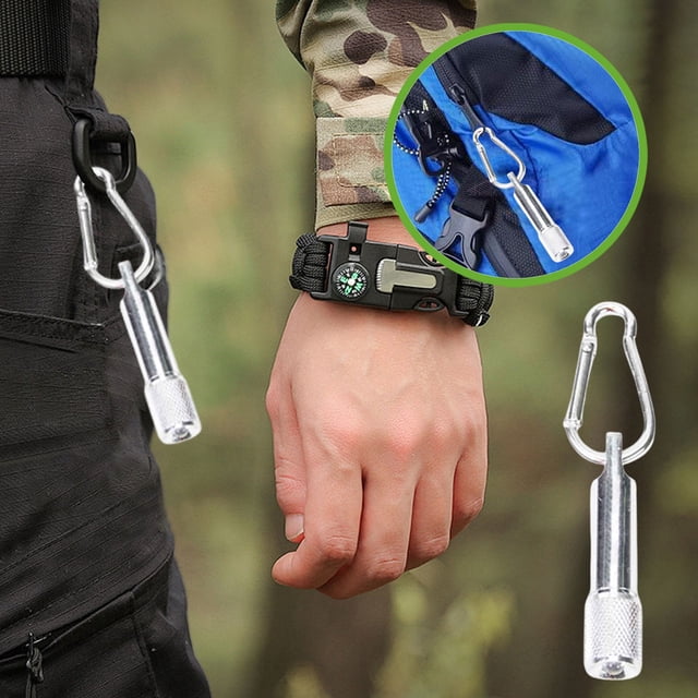 Aluminum Alloy Mini Keychain Flashlight Portable Strong Light Outdoor Camping Hiking Emergency Torch Tool