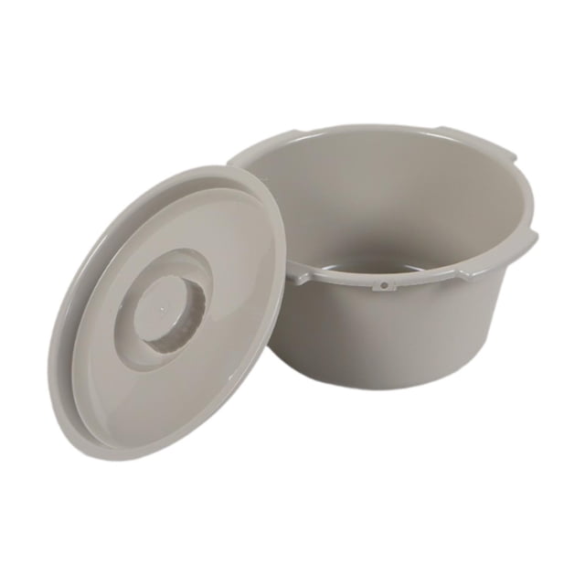 Yinanstore Seau Commode Conteneur Mobile Toilette Confortable Robuste Léger Seau Commode Multi-Usage pour Adultes Seniors Personnes Âgées