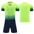 thumbnail image 2 of Custom Football Kit Set for Adult and Child, Name Number Team Logo DIY Family Match Personalized Jersey Shirt Shorts Set, Dad and Son Matching Outfits Green XS, 2 of 6