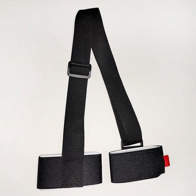 SDNall Adjustable Ski Straps with Hook and Loop Fasteners for Secure Carry, Thick Nylon Design for All Mountain Snowboards and Poles, Cushioned and Portable for Over Shoulder Use