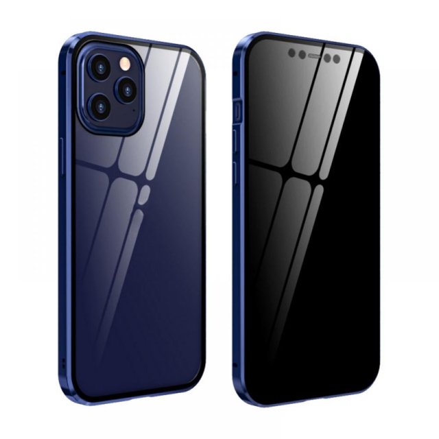 Anti-Peeping Full Body Mobile Phone Case Clear Tempered Glass Privacy Cover For Iphone12/Pro/Pro Max
