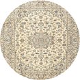 thumbnail image 1 of Ahgly Company Indoor Round Traditional Golden Blonde Gold Medallion Area Rugs, 4' Round, 1 of 6