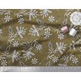 thumbnail image 2 of Soimoi Rayon Fabric Leaves & Floral Block Decor Fabric Printed Yard 56 Inch Wide, 2 of 3