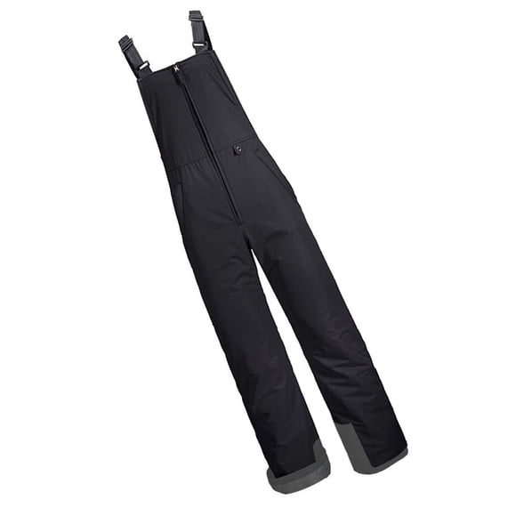 Dalazy Women's Insulated Ski Bib Waterproof Snow Bibs Overalls Winter Windproof Thick Thermal Ski Pants Snowboarding Pants XL black M