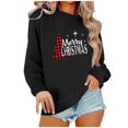 thumbnail image 1 of Pisexur Sweat-Shirt de Noël Décontracté à Manches Longues Col Rond pour Femmes, Chandail Ample et Confortable, Imprimé Mode Festival Automne, 1 of 4