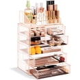 thumbnail image 1 of Sorbus Acrylic Cosmetic and Jewelry Storage Case Display, Pink, 1 of 7