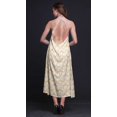 thumbnail image 4 of Bimba Robe Teinture sur Nœuds Décontractée Longue Dos Nu à Col Licou pour Femme Robe de Plage Imprimée - Xxx-Grand, 4 of 6